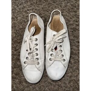 Paul Green Sneakers Women SZ 10 White Carly Leather Comfort Casual Shoe
